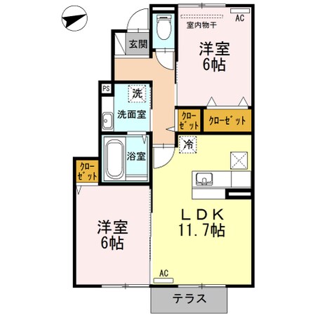 シャルマンの物件間取画像